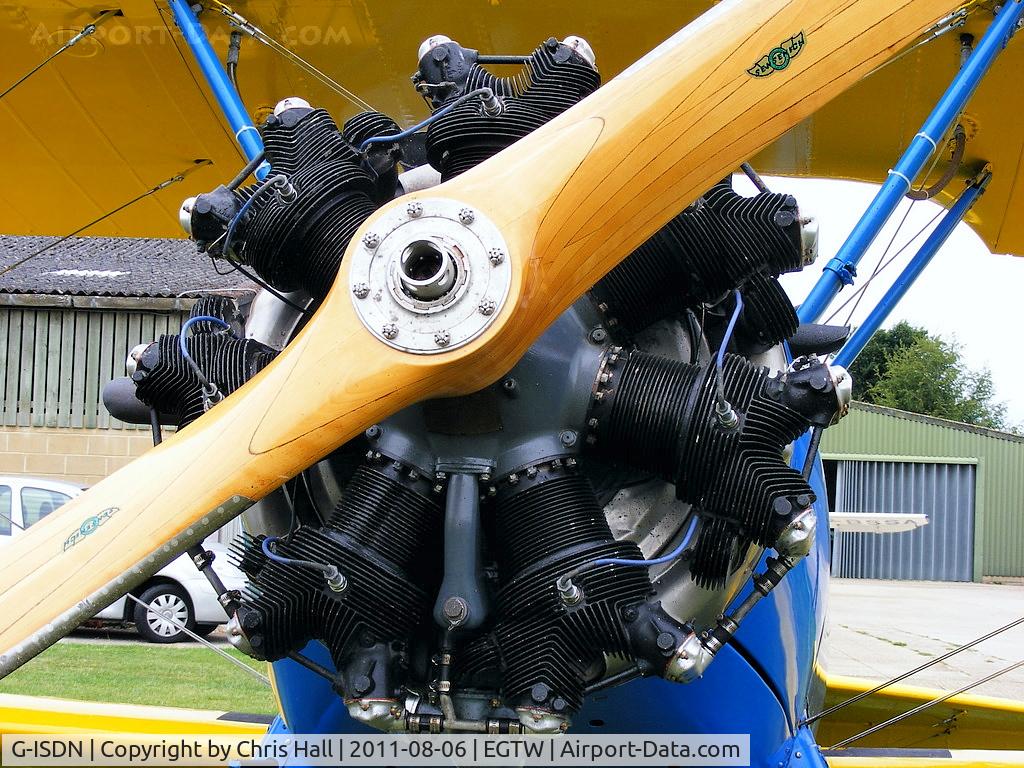 G-ISDN, 1941 Boeing N2S-3 Kaydet C/N 75-1263, Continental W-670-6A seven cylinder radial