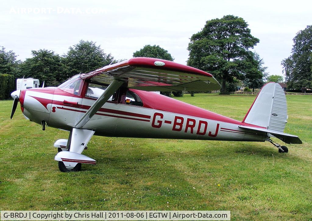G-BRDJ, 1946 Luscombe 8F Silvaire C/N 3411, at the Luscombe fly-in at Oaksey Park