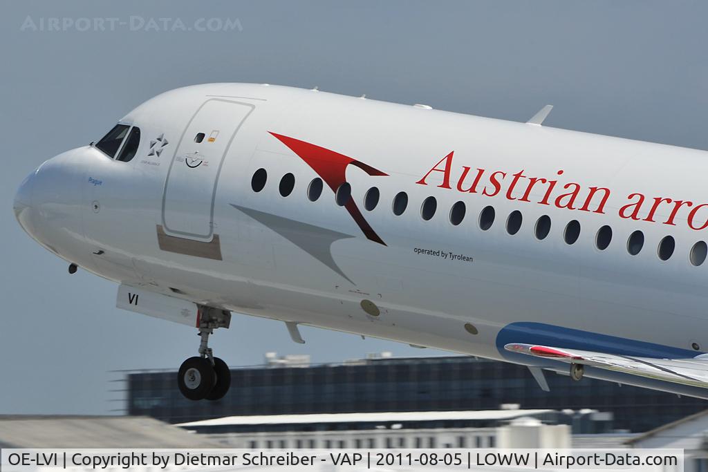OE-LVI, 1993 Fokker 100 (F-28-0100) C/N 11468, Austrian Airlines Fokker 100