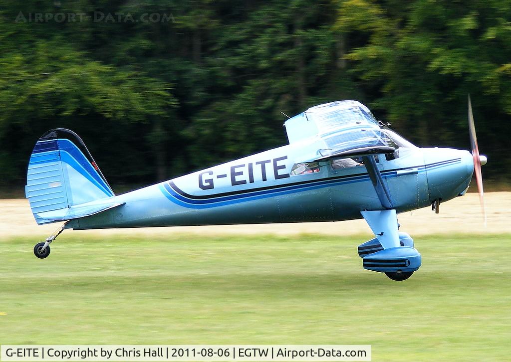 G-EITE, 1946 Luscombe 8F Silvaire C/N 3407, at the Luscombe fly-in at Oaksey Park
