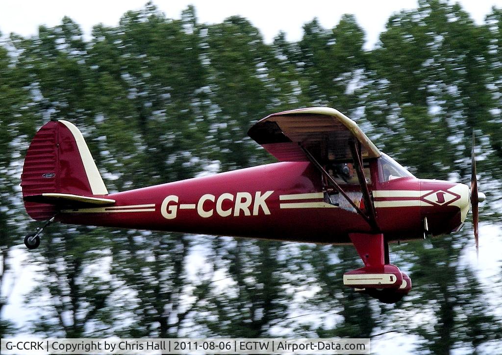 G-CCRK, 1946 Luscombe 8A C/N 3186, at the Luscombe fly-in at Oaksey Park