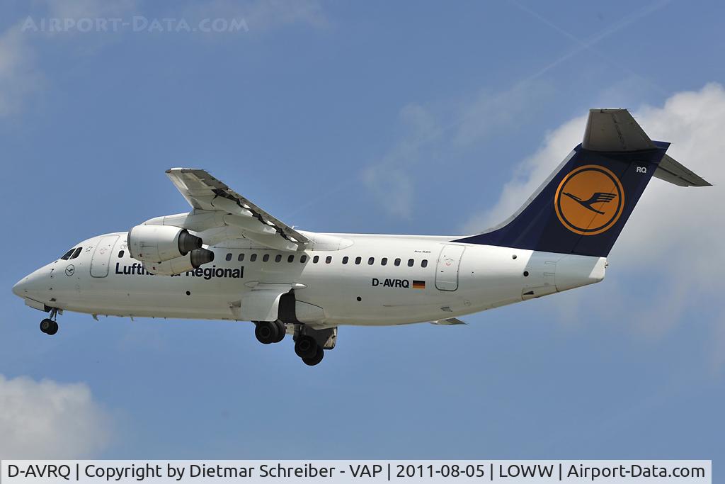 D-AVRQ, 1997 British Aerospace Avro 146-RJ85 C/N E.2304, Lufthansa Arvo85