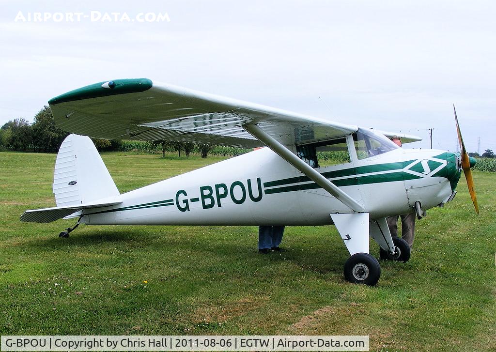G-BPOU, 1946 Luscombe 8A C/N 4159, at the Luscombe fly-in at Oaksey Park