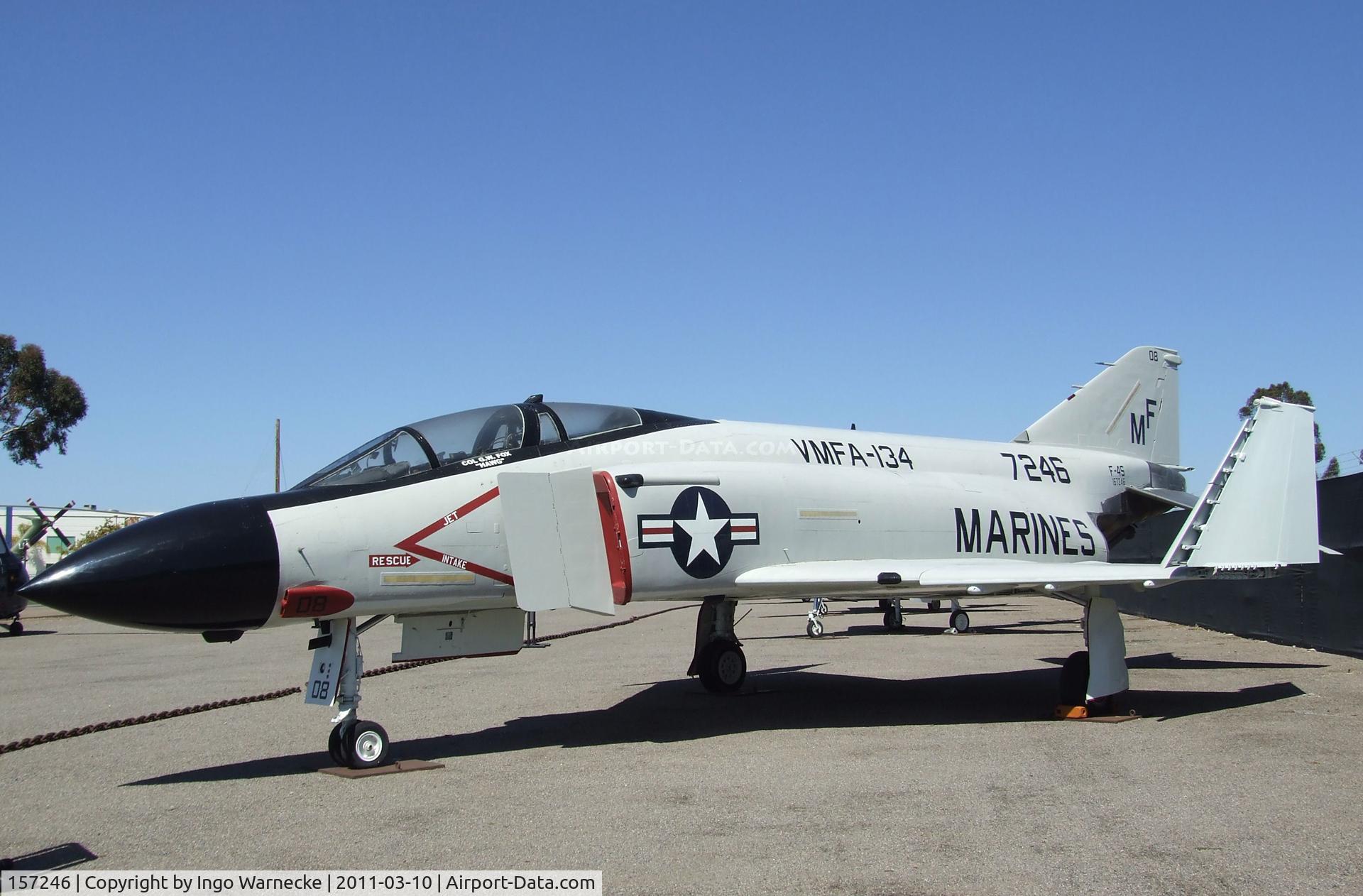 157246, McDonnell F-4J Phantom II C/N 3615, McDonnell Douglas F-4J Phantom II at the Flying Leatherneck Aviation Museum, Miramar CA