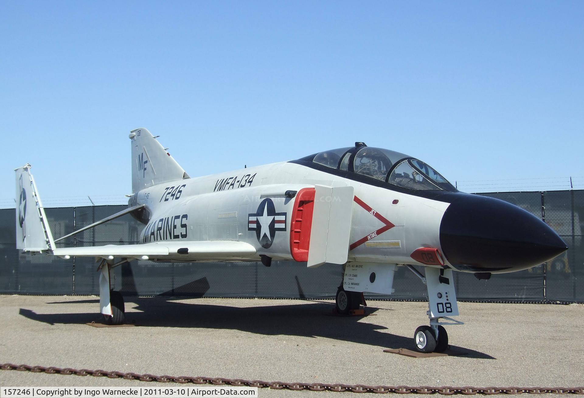 157246, McDonnell F-4J Phantom II C/N 3615, McDonnell Douglas F-4J Phantom II at the Flying Leatherneck Aviation Museum, Miramar CA