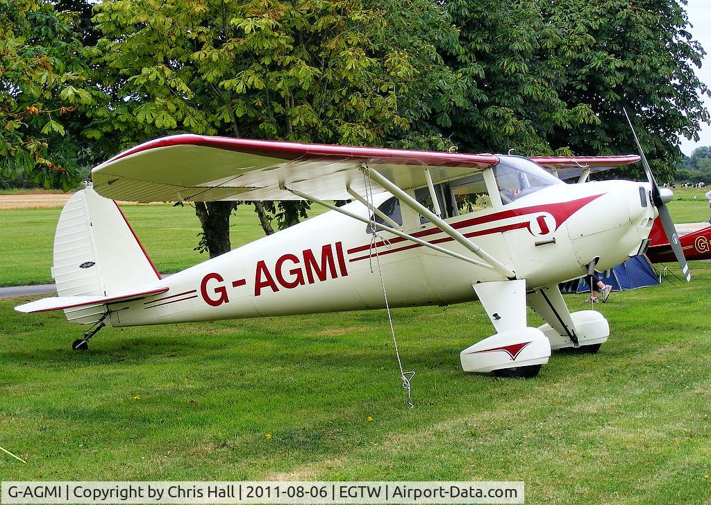 G-AGMI, 1941 Luscombe 8E Silvaire C/N 1569, at the Luscombe fly-in at Oaksey Park