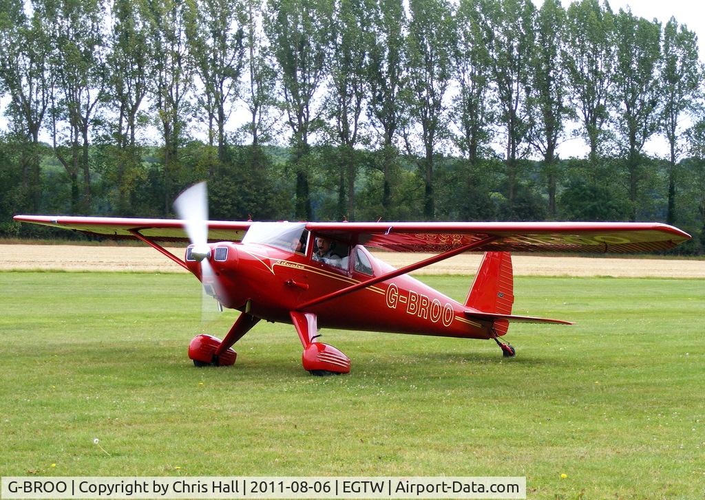 G-BROO, 1948 Luscombe 8E Silvaire C/N 6154, at the Luscombe fly-in at Oaksey Park