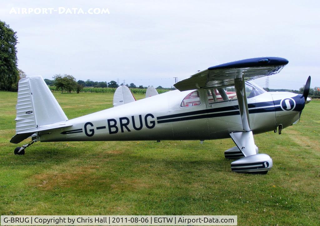 G-BRUG, 1946 Luscombe 8E Silvaire C/N 4462, at the Luscombe fly-in at Oaksey Park
