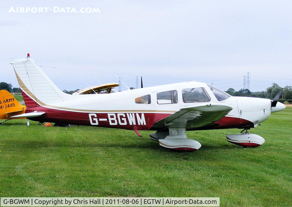G-BGWM, 1979 Piper PA-28-181 Cherokee Archer II C/N 28-7990458, at the Luscombe fly-in at Oaksey Park