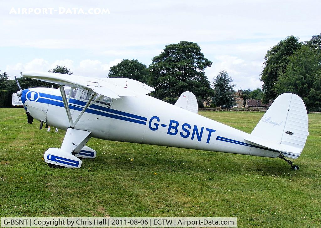 G-BSNT, 1941 Luscombe 8A Silvaire C/N 1679, at the Luscombe fly-in at Oaksey Park