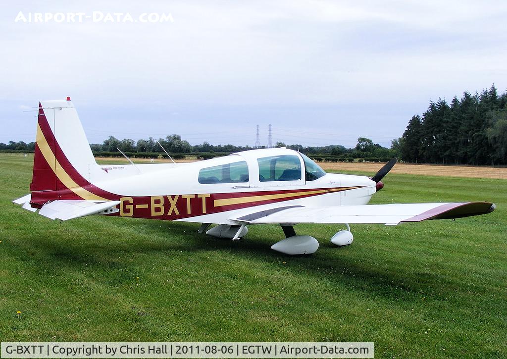 G-BXTT, 1978 Grumman American AA-5B Tiger C/N AA5B-0749, at the Luscombe fly-in at Oaksey Park