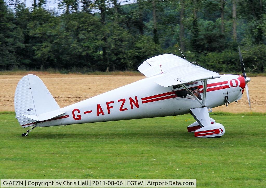 G-AFZN, 1940 Luscombe 8A Silvaire C/N 1186, at the Luscombe fly-in at Oaksey Park