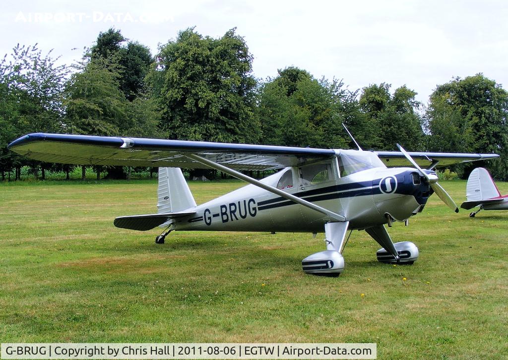 G-BRUG, 1946 Luscombe 8E Silvaire C/N 4462, at the Luscombe fly-in at Oaksey Park