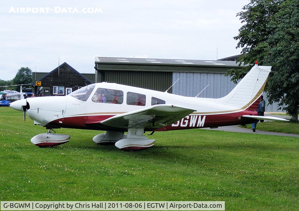 G-BGWM, 1979 Piper PA-28-181 Cherokee Archer II C/N 28-7990458, at the Luscombe fly-in at Oaksey Park