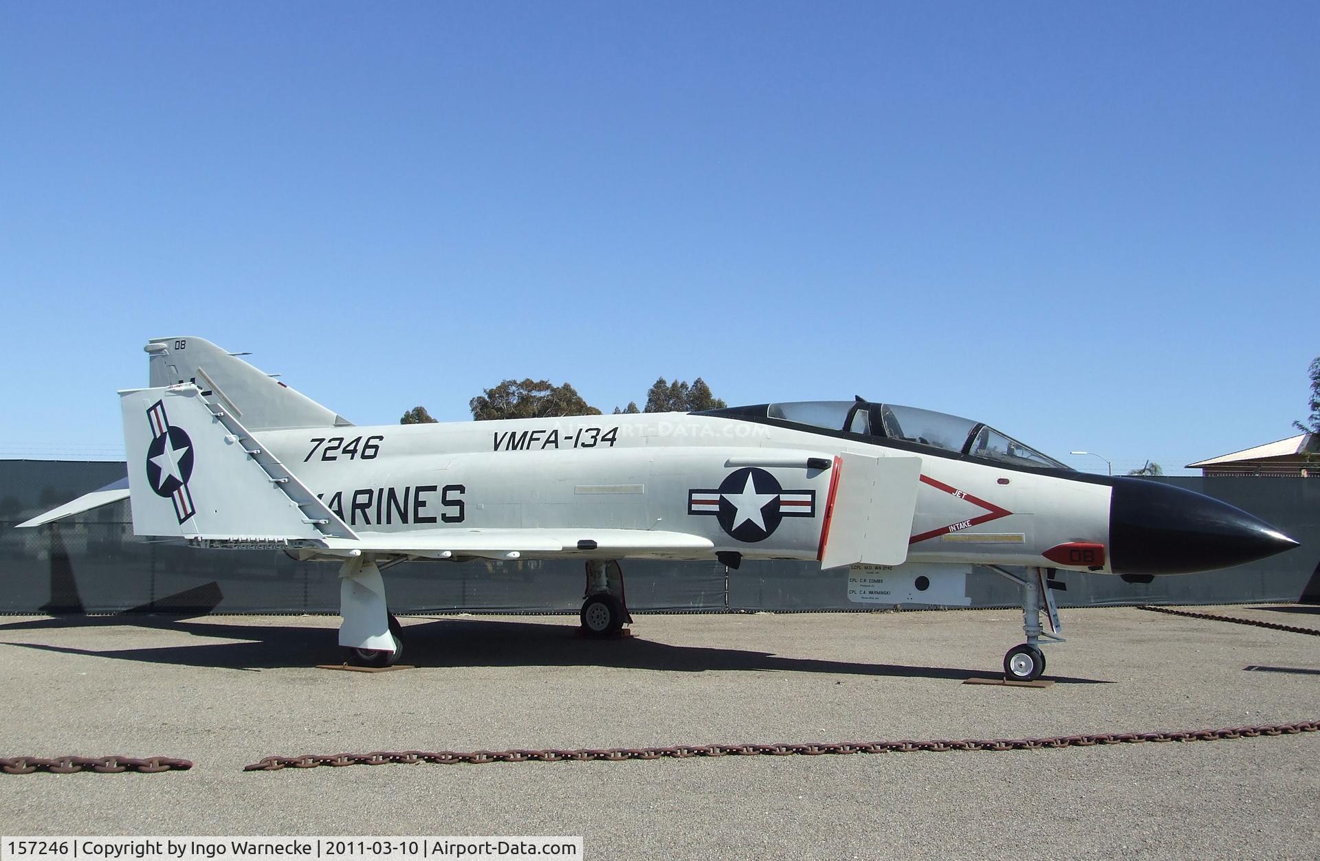 157246, McDonnell F-4J Phantom II C/N 3615, McDonnell Douglas F-4J Phantom II at the Flying Leatherneck Aviation Museum, Miramar CA