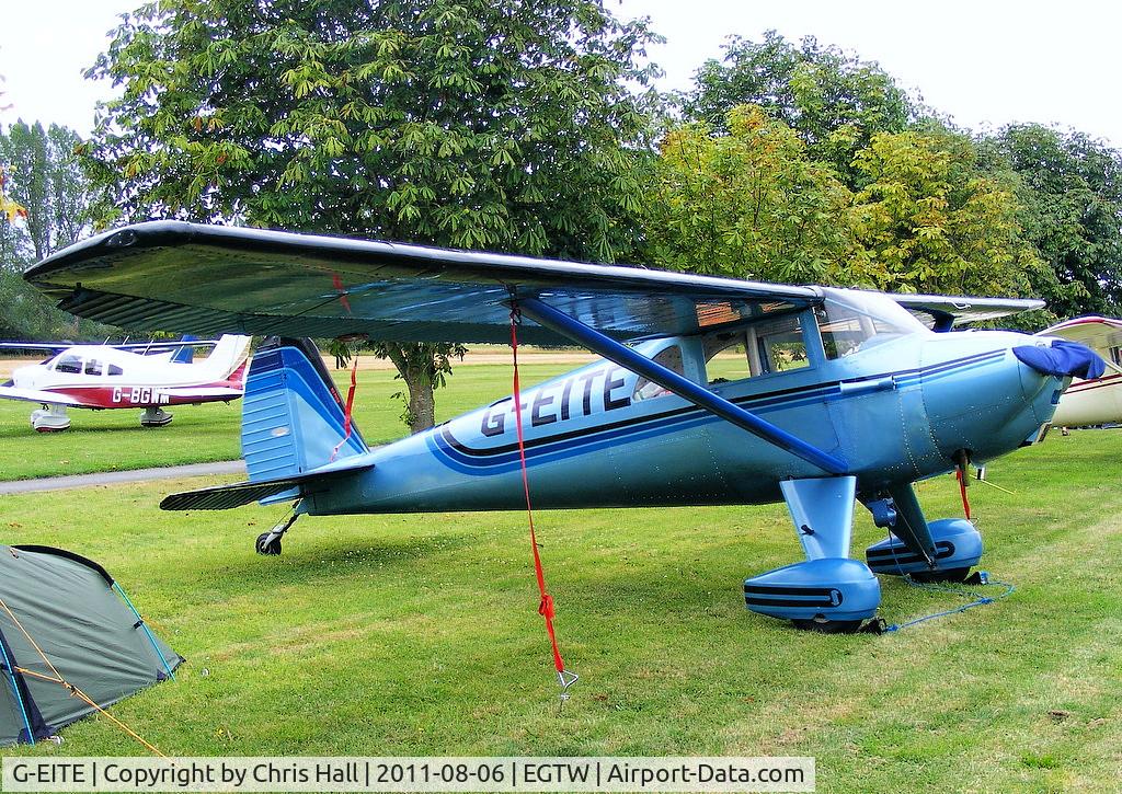 G-EITE, 1946 Luscombe 8F Silvaire C/N 3407, at the Luscombe fly-in at Oaksey Park