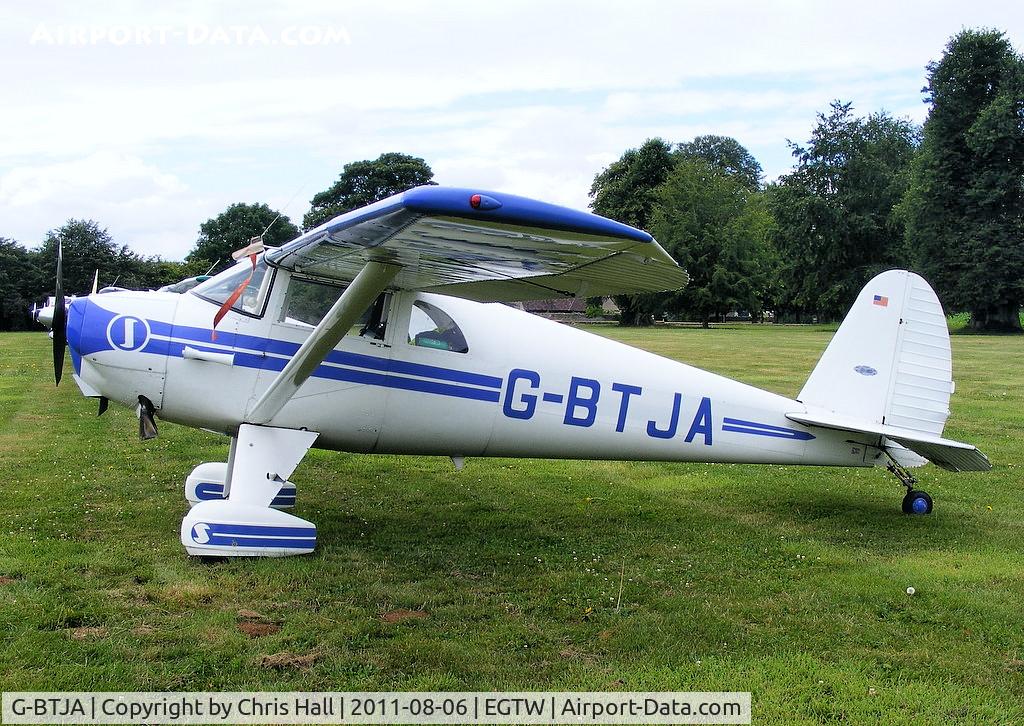 G-BTJA, 1947 Luscombe 8E Silvaire C/N 5037, at the Luscombe fly-in at Oaksey Park