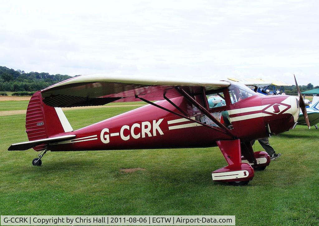 G-CCRK, 1946 Luscombe 8A C/N 3186, at the Luscombe fly-in at Oaksey Park