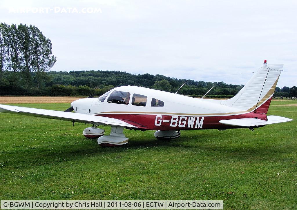 G-BGWM, 1979 Piper PA-28-181 Cherokee Archer II C/N 28-7990458, at the Luscombe fly-in at Oaksey Park