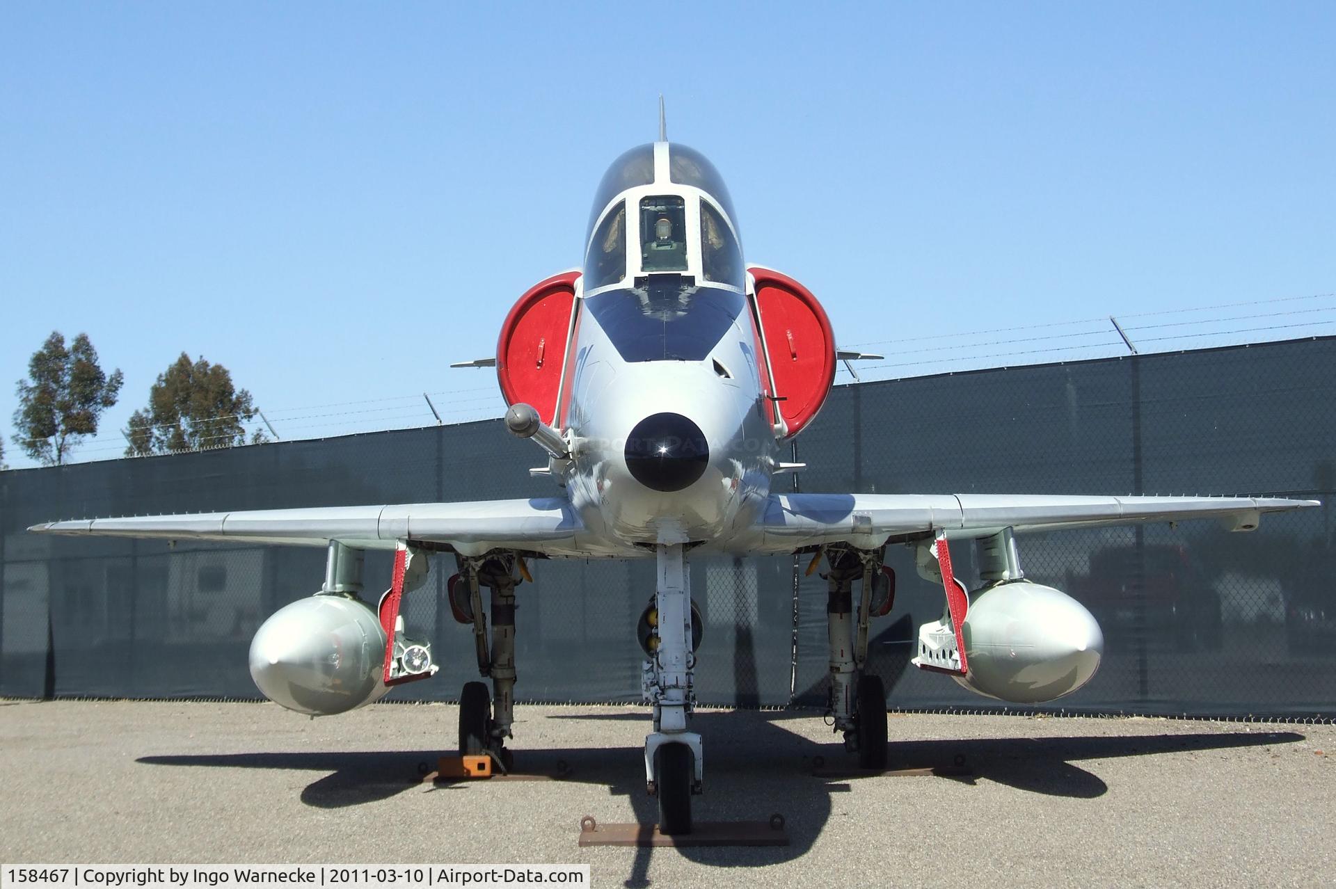 158467, Douglas TA-4J Skyhawk C/N 14272, Douglas TA-4J Skyhawk at the Flying Leatherneck Aviation Museum, Miramar CA