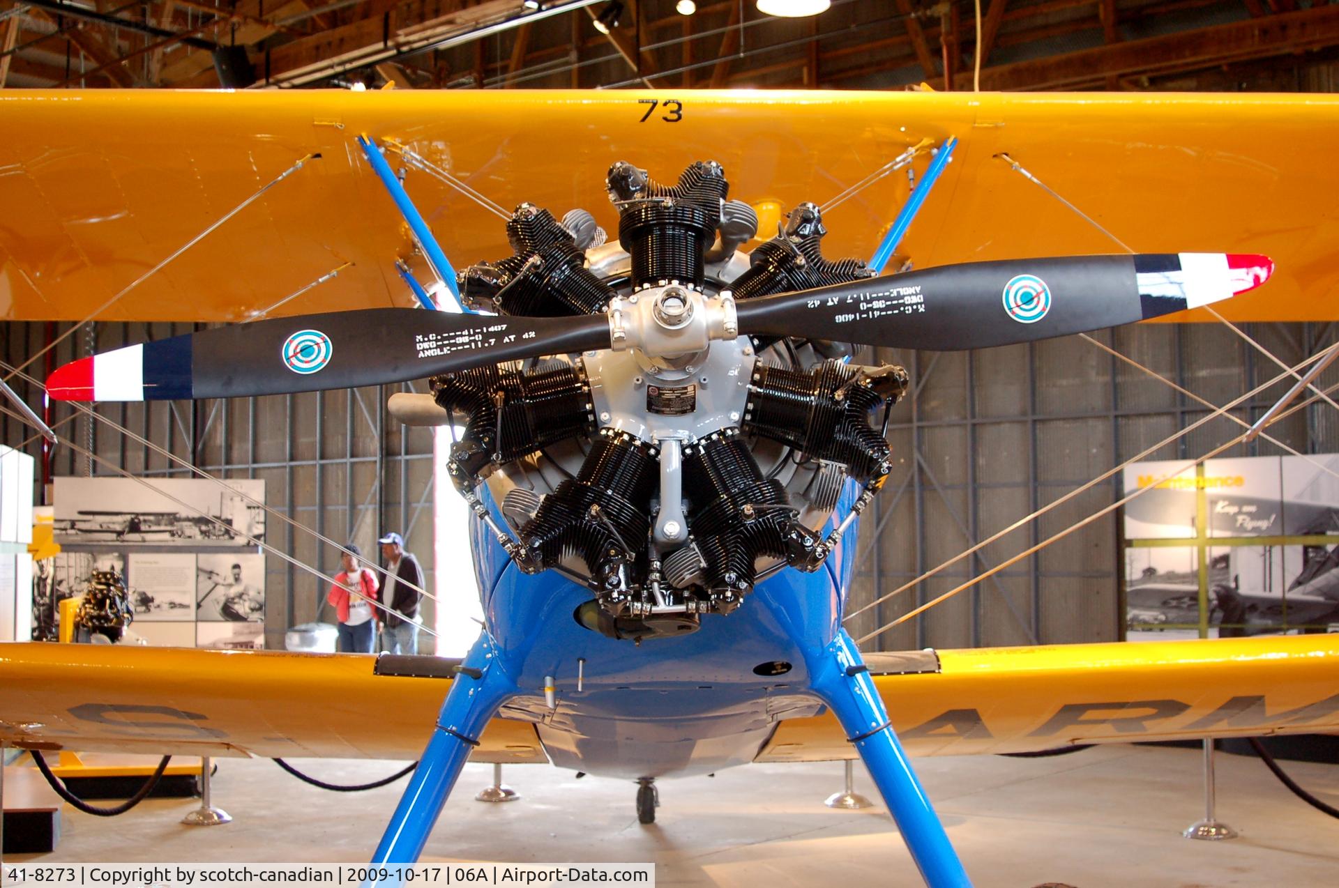 41-8273, Boeing PT-17 Kaydet (A75N1) C/N 75-1832, Boeing-Stearman PT-17 at the Tuskegee Airman National Historic Site, Moton Field Municipal Airport, Tuskegee, AL