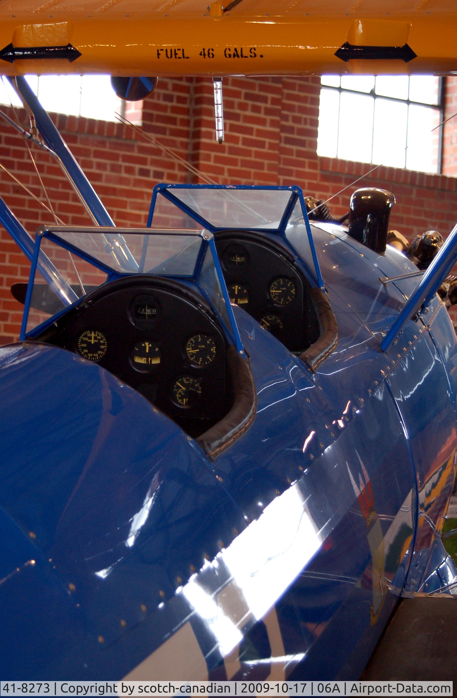 41-8273, Boeing PT-17 Kaydet (A75N1) C/N 75-1832, Boeing-Stearman PT-17 at the Tuskegee Airman National Historic Site, Moton Field Municipal Airport, Tuskegee, AL