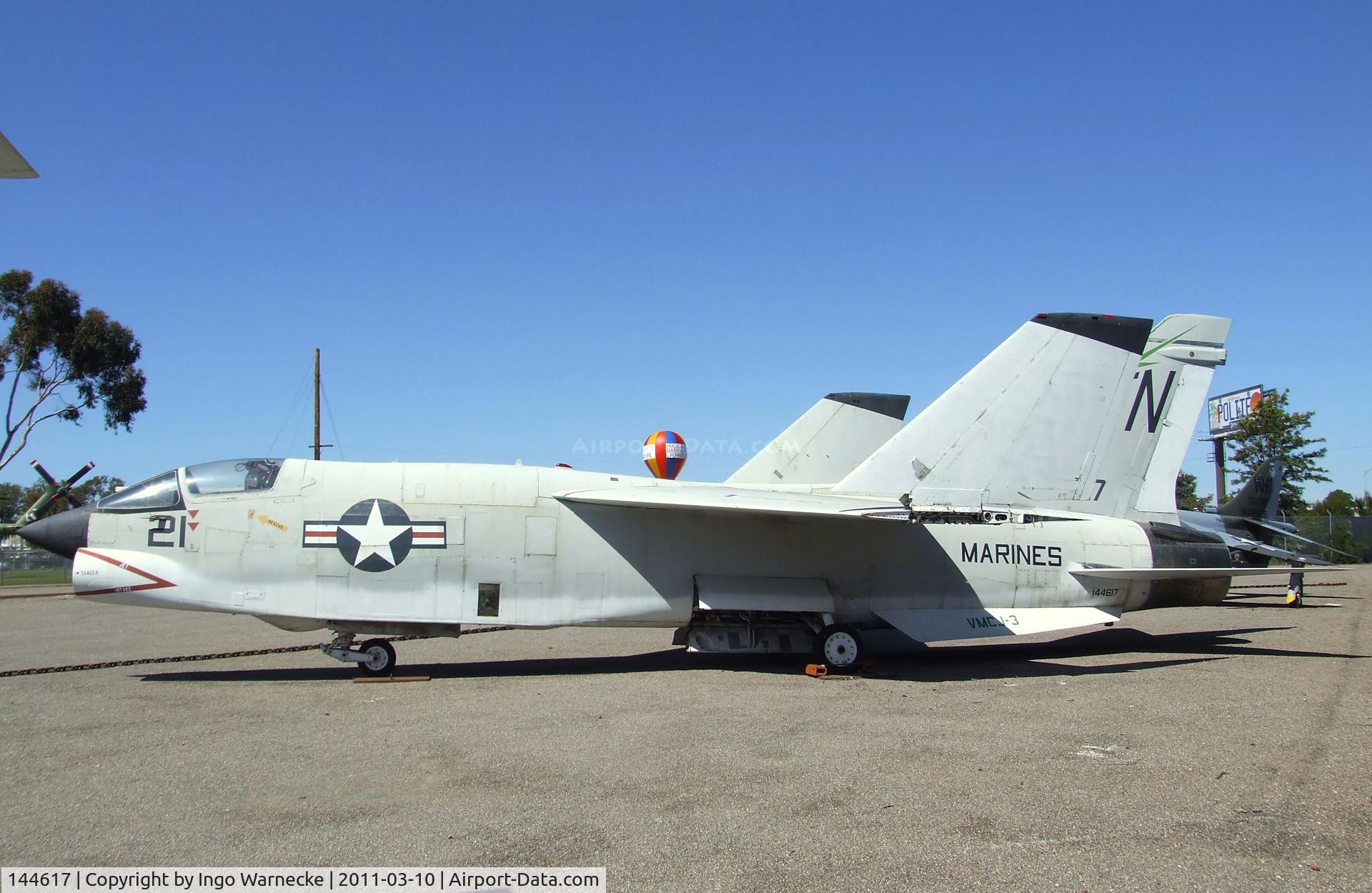 144617, Vought RF-8A Crusader C/N 5533, Vought RF-8G Crusader at the Flying Leatherneck Aviation Museum, Miramar CA