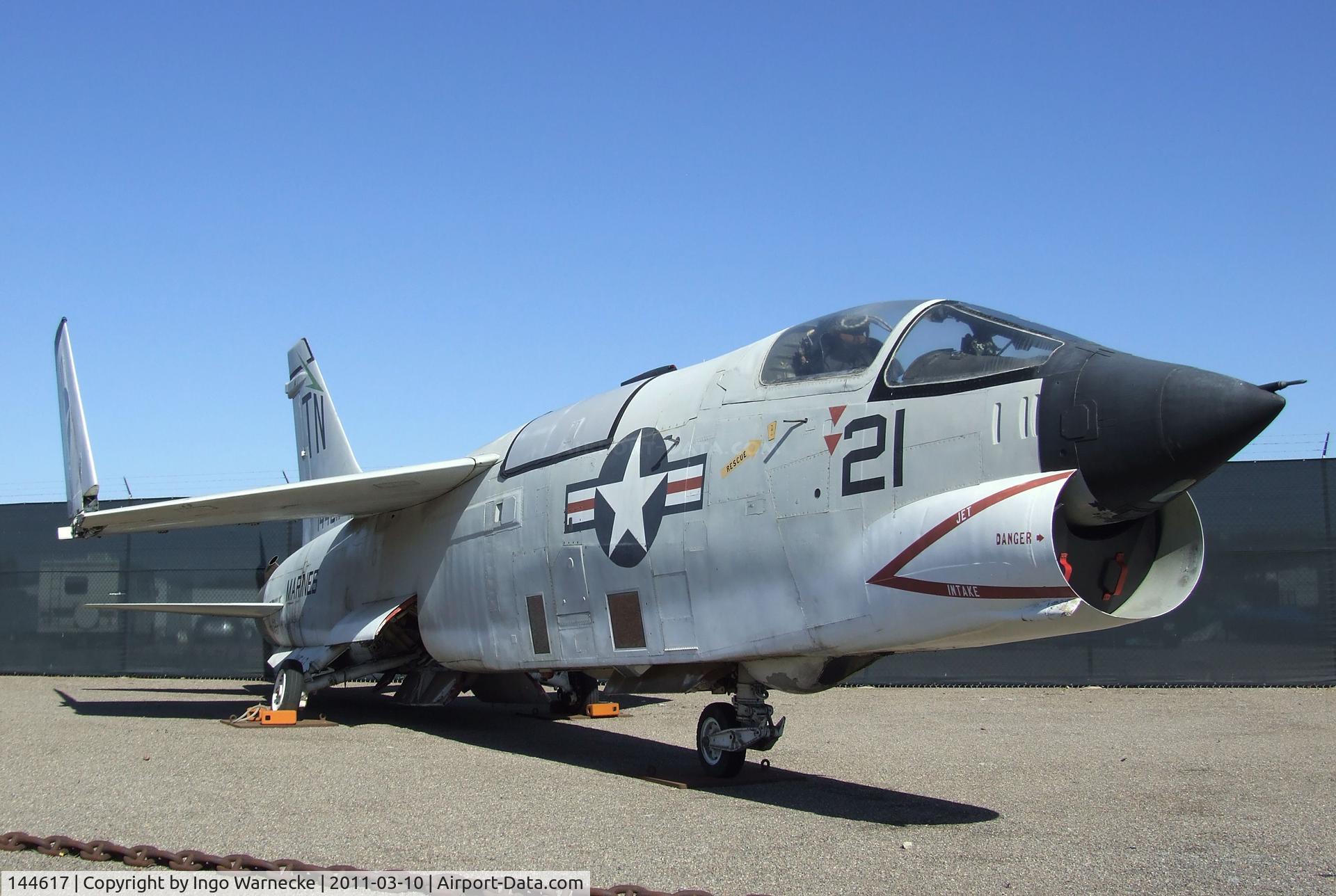 144617, Vought RF-8A Crusader C/N 5533, Vought RF-8G Crusader at the Flying Leatherneck Aviation Museum, Miramar CA