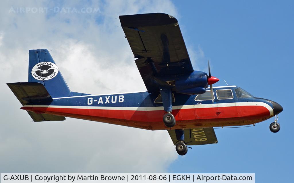 G-AXUB, 1969 Britten-Norman BN-2A Islander C/N 121, SHOT AT HEADCORN