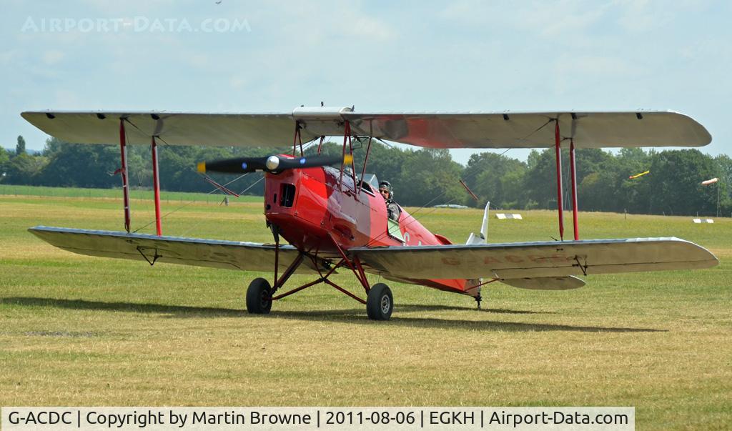 G-ACDC, 1933 De Havilland DH-82A Tiger Moth II C/N 3177, SHOT AT HEADCORN