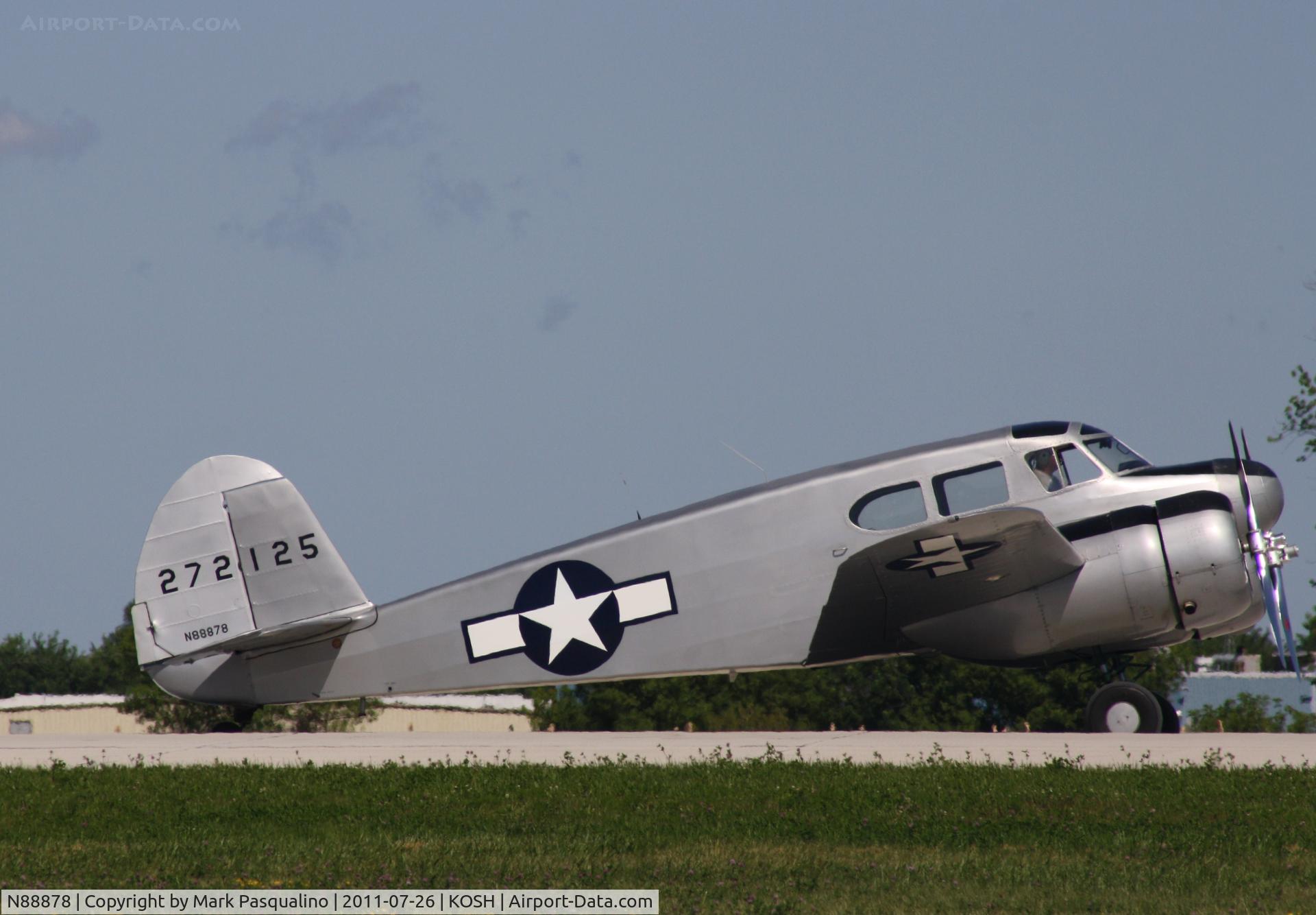 N88878, 1943 Cessna UC-78C (T-50) Bobcat C/N 4121, Cessna T-50