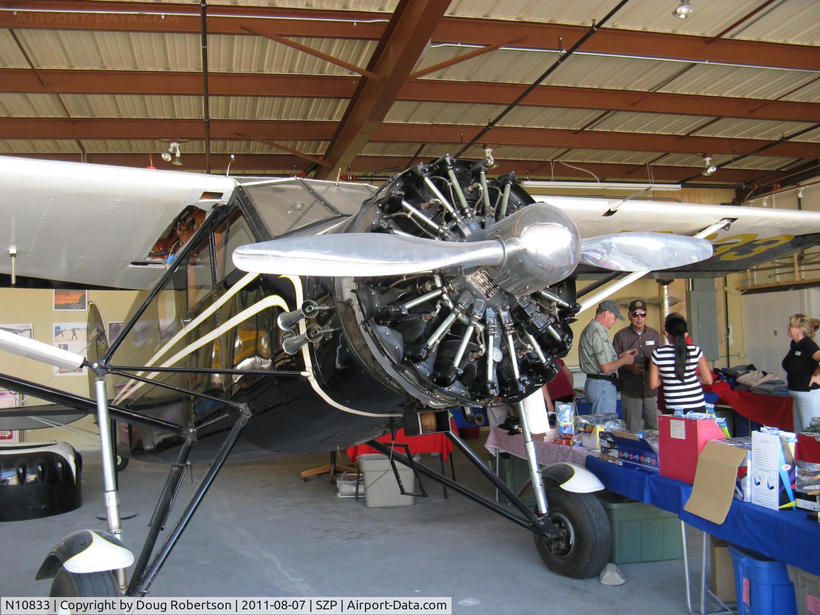 N10833, 1931 Stinson JR. S C/N 8027, 1931 Stinson JUNIOR S, Lycoming R-680-E 215 Hp 9 cylinder radial, Hamilton Standard Hydromatic prop