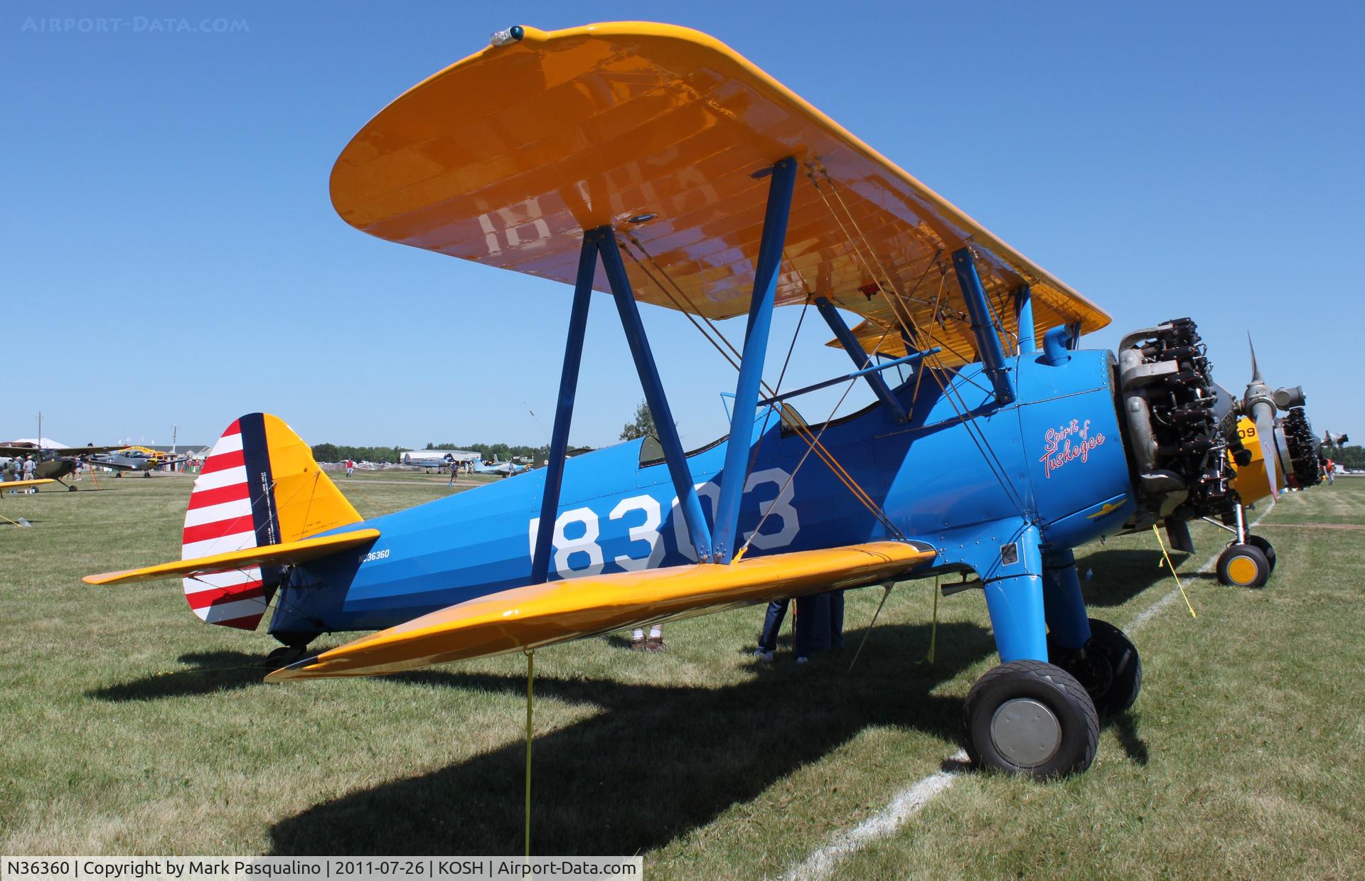N36360, 1942 Boeing PT-13D Kaydet (E75) C/N 75-5887, Stearman