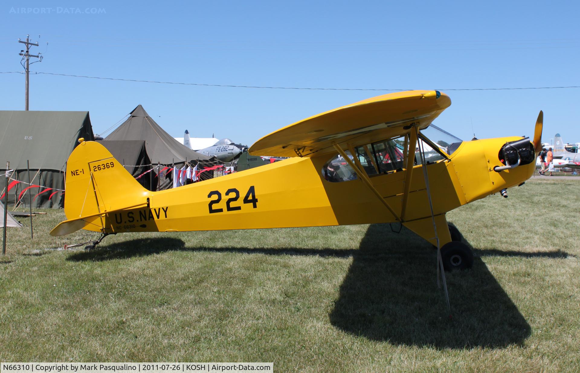 N66310, 1942 Piper J3C-65   NE-1 Cub C/N 8277-4, Piper NE-1