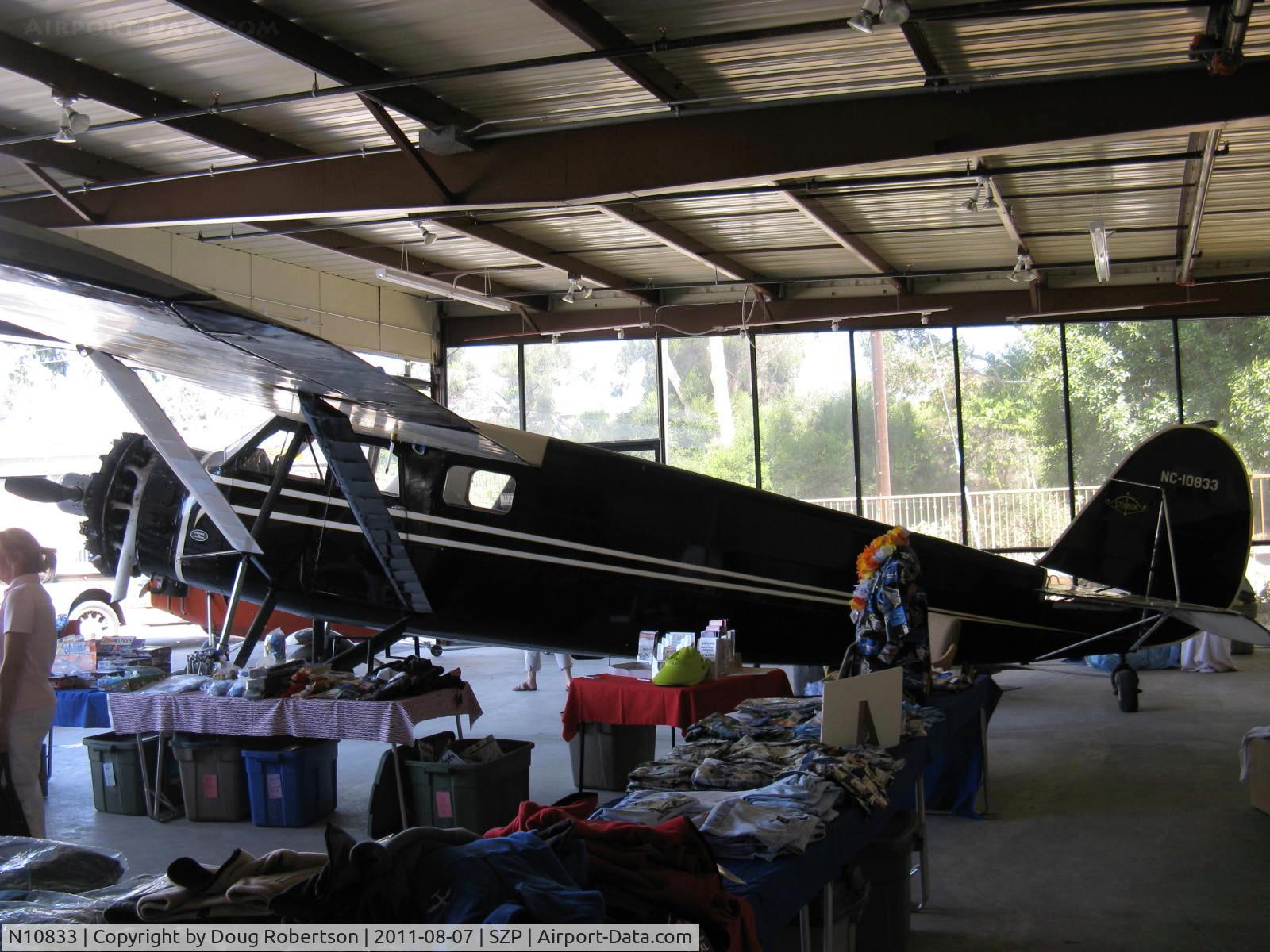 N10833, 1931 Stinson JR. S C/N 8027, 1931 Stinson JUNIOR S, Lycoming R-680-E 215 Hp 9 cylinder radial, roomy 4 place. Airworthy Gift of Clay Lacy to Aviation Museum of Santa Paula. Thank you, Clay!