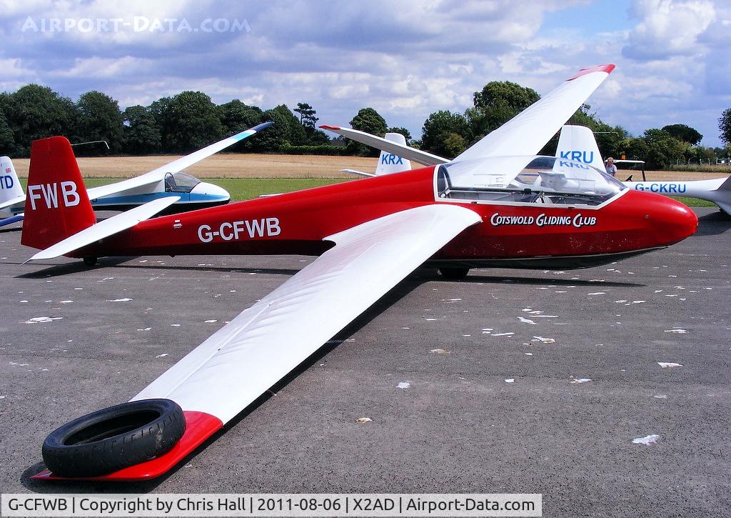 G-CFWB, 1970 Schleicher ASK-13 C/N 13224, Cotswold Gliding Club at Aston Down