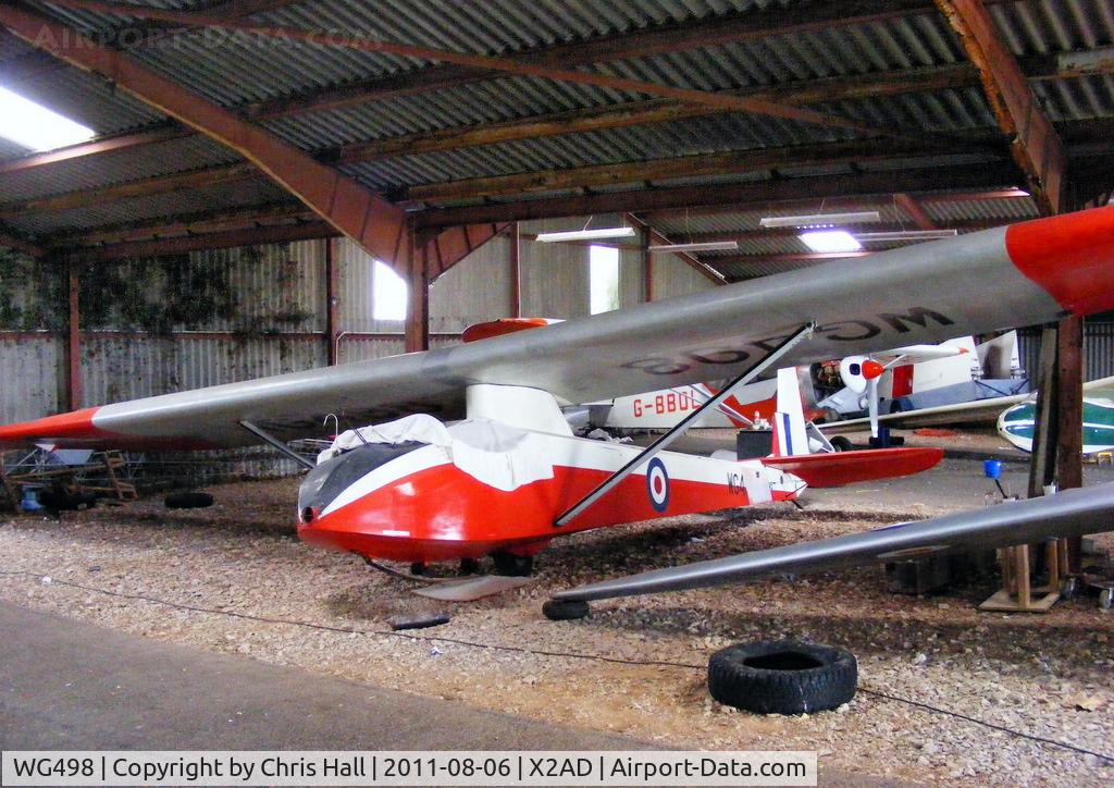 WG498, 1951 Slingsby T-21 Sedbergh TX.1 C/N 665, Cotswold Gliding Club at Aston Down