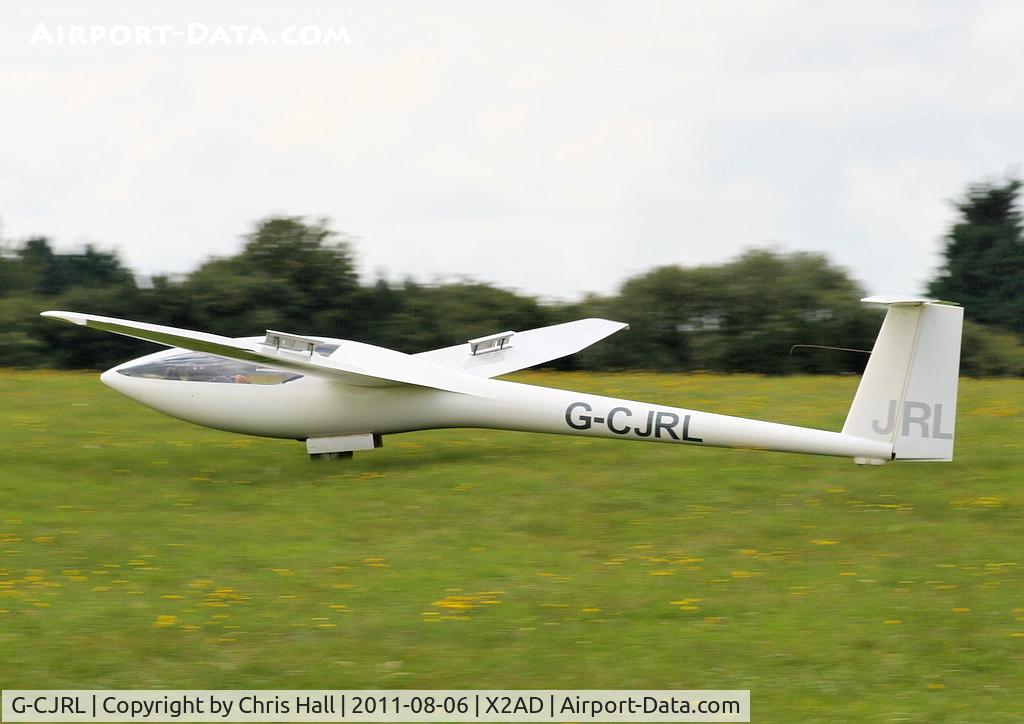 G-CJRL, 1985 Elan DG-100G C/N E185G151, at the Cotswold Gliding Club, Aston Down