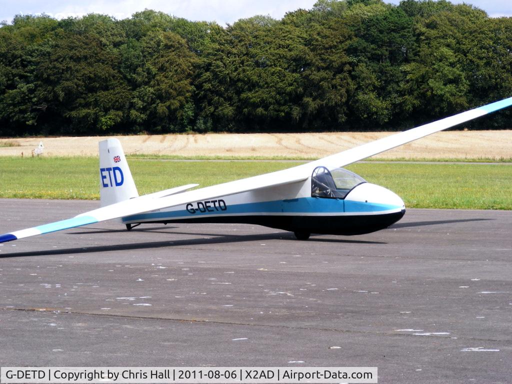 G-DETD, 1973 Schleicher K-8B C/N 8918, at the Cotswold Gliding Club, Aston Down