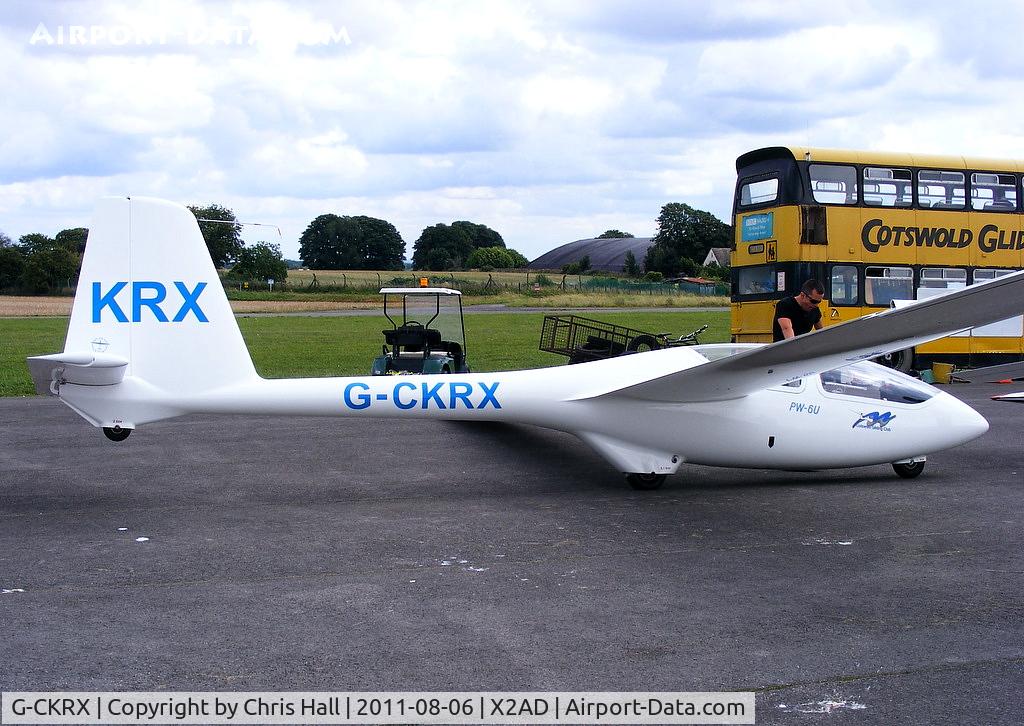 G-CKRX, 2008 PZL-Swidnik PW-6U C/N 78.04.08, at the Cotswold Gliding Club, Aston Down