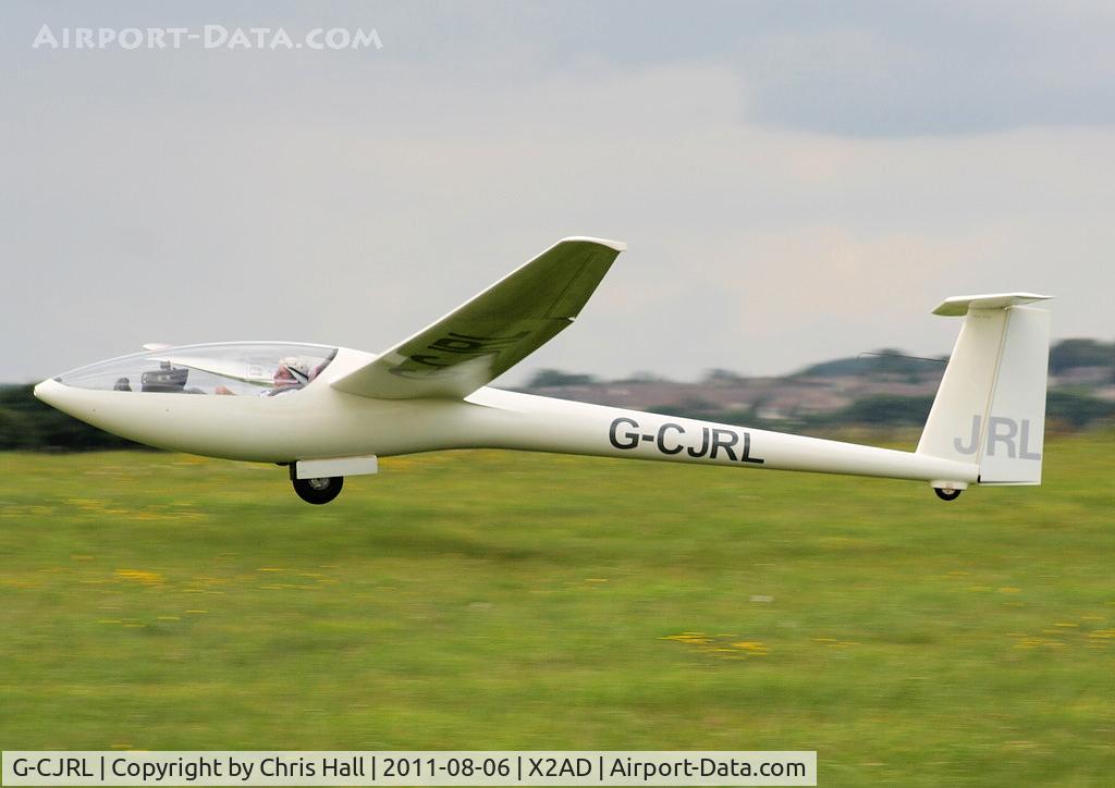 G-CJRL, 1985 Elan DG-100G C/N E185G151, at the Cotswold Gliding Club, Aston Down