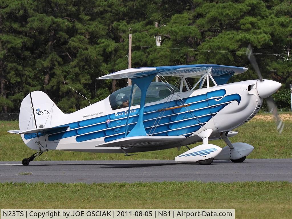 N23TS, 1981 Christen Eagle II C/N KELSEY-0001, @ Hammonton