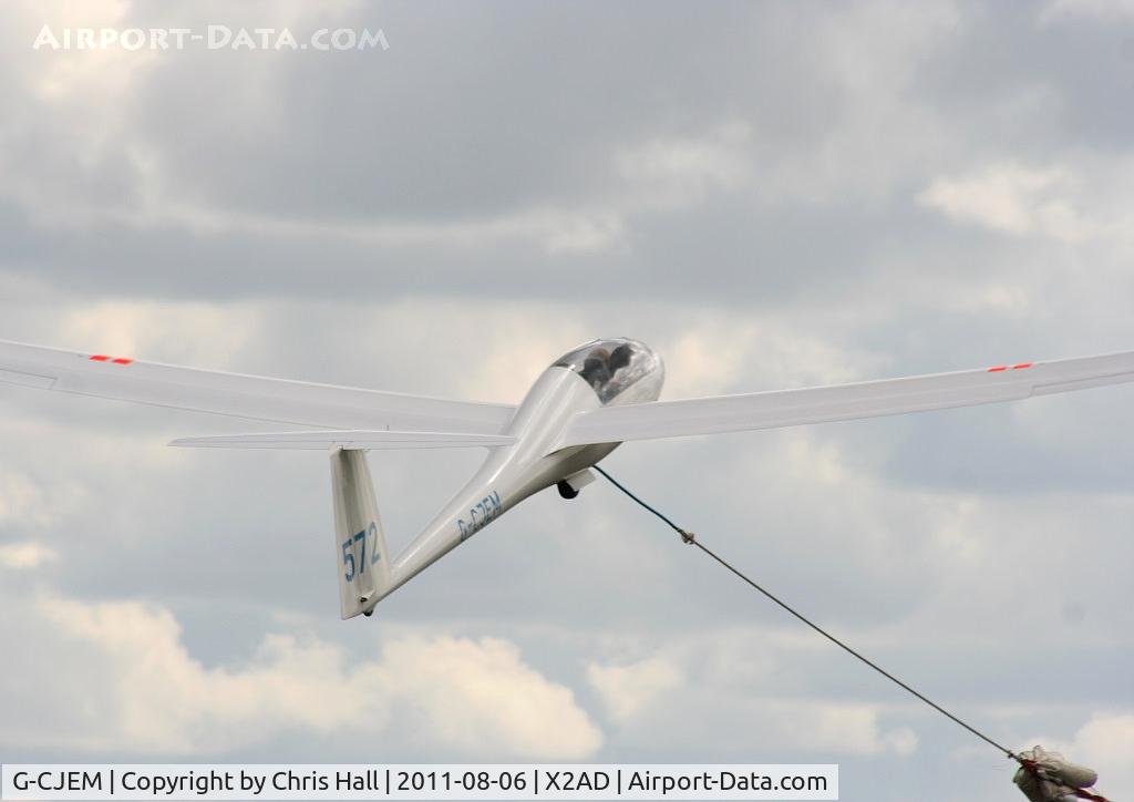 G-CJEM, 1997 Schempp-Hirth Duo Discus C/N 146, at the Cotswold Gliding Club, Aston Down