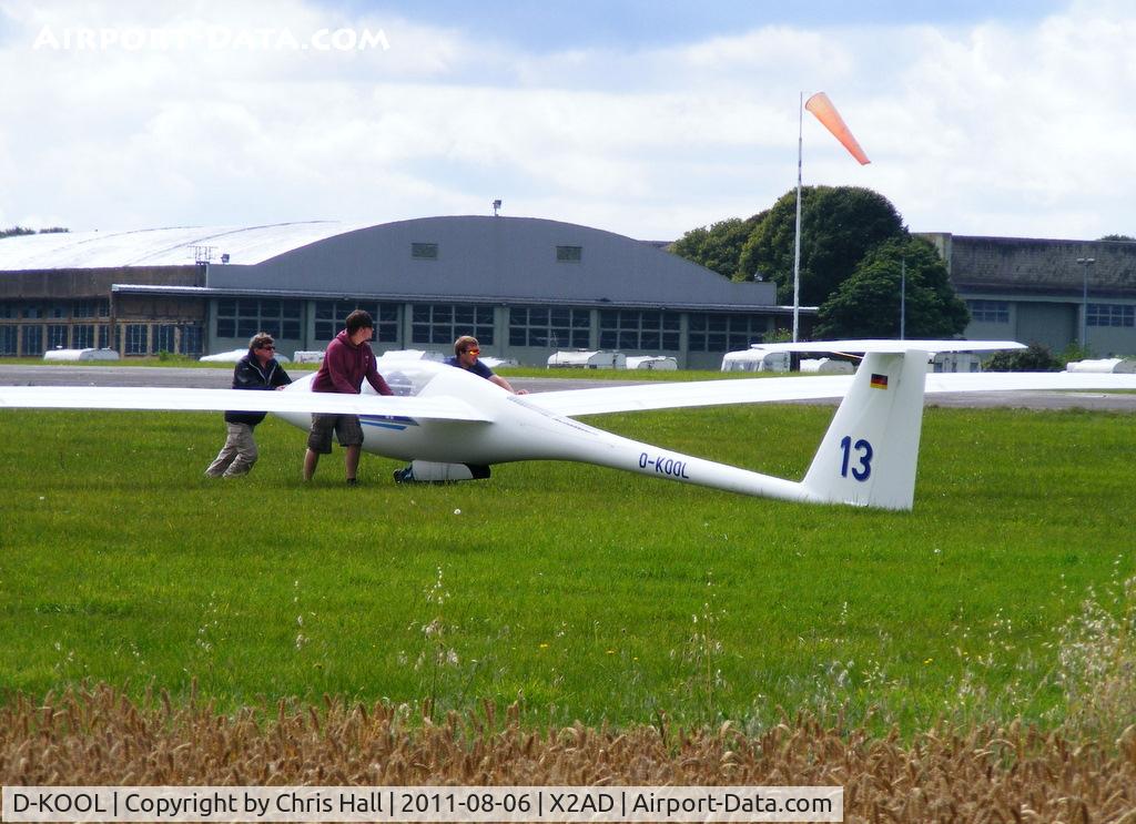 D-KOOL, Schleicher ASH-25 EB28 C/N 25258, at the Cotswold Gliding Club, Aston Down