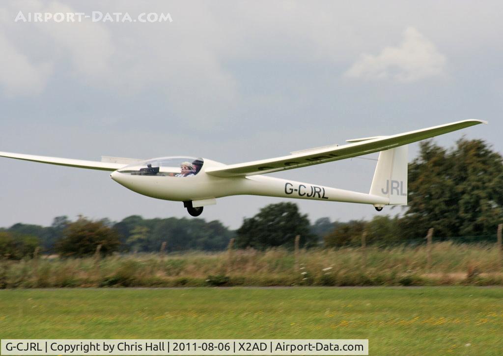 G-CJRL, 1985 Elan DG-100G C/N E185G151, at the Cotswold Gliding Club, Aston Down