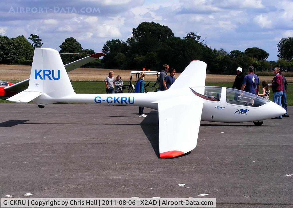 G-CKRU, 2008 PZL-Swidnik PW-6U C/N 78.04.07, at the Cotswold Gliding Club, Aston Down