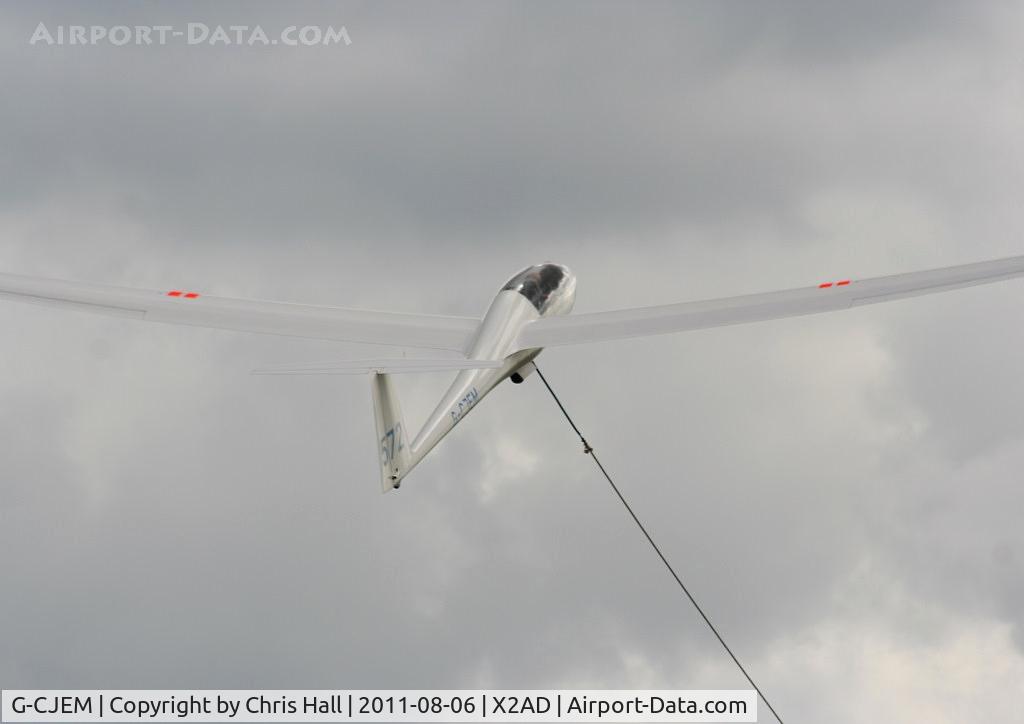 G-CJEM, 1997 Schempp-Hirth Duo Discus C/N 146, at the Cotswold Gliding Club, Aston Down