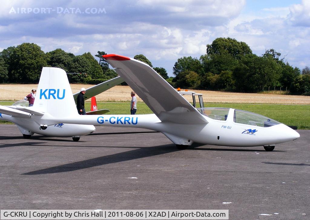 G-CKRU, 2008 PZL-Swidnik PW-6U C/N 78.04.07, at the Cotswold Gliding Club, Aston Down