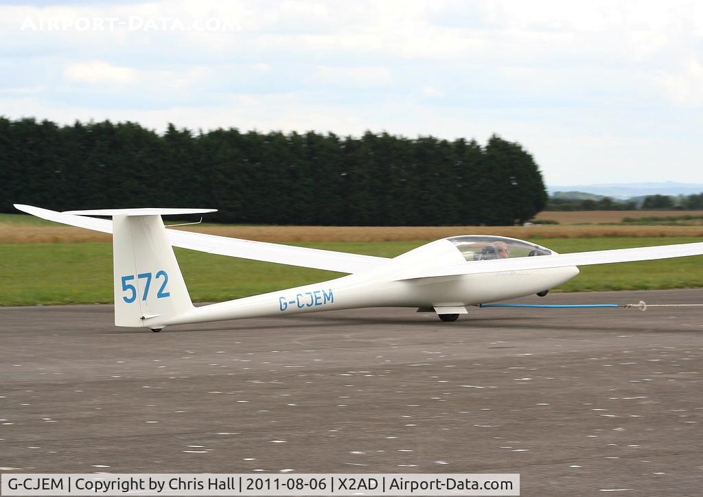 G-CJEM, 1997 Schempp-Hirth Duo Discus C/N 146, at the Cotswold Gliding Club, Aston Down