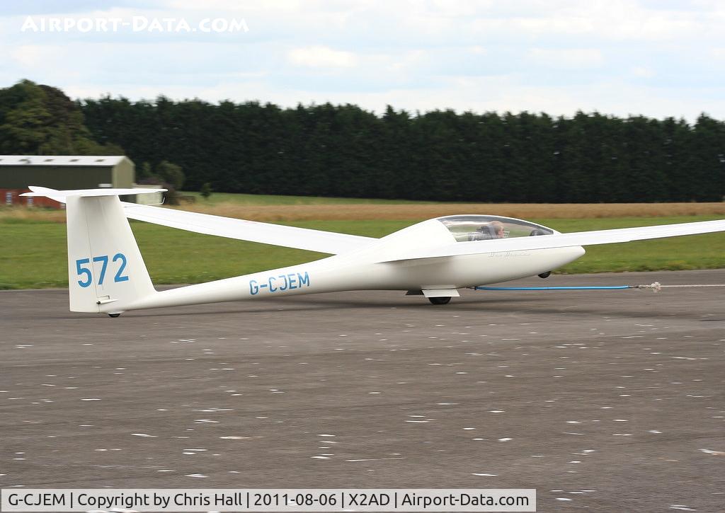 G-CJEM, 1997 Schempp-Hirth Duo Discus C/N 146, at the Cotswold Gliding Club, Aston Down